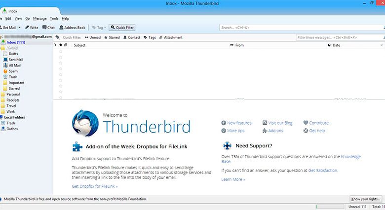 thunderbird for gmail on mac os